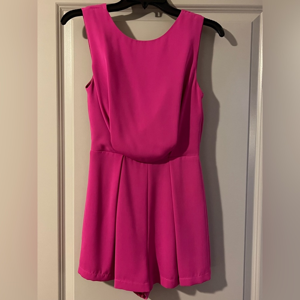Topshop Bright Pink Romper